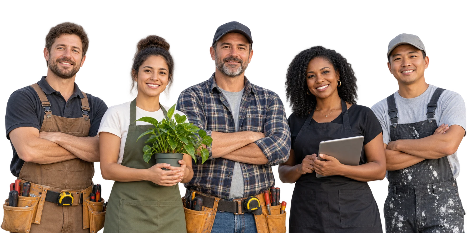 Five diverse local service business owners
